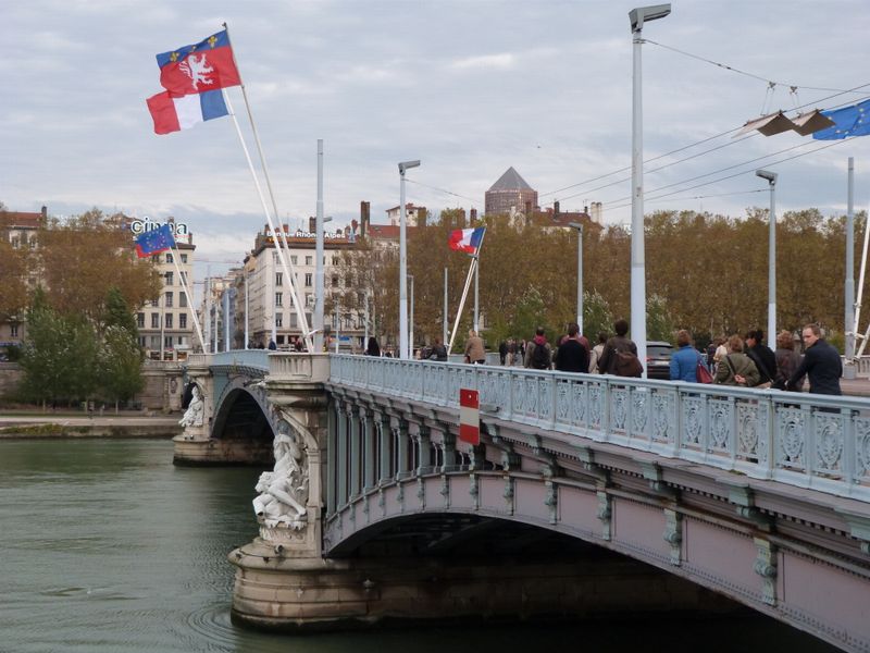 Le Pont Lafayette à Lyon en novembre 2013