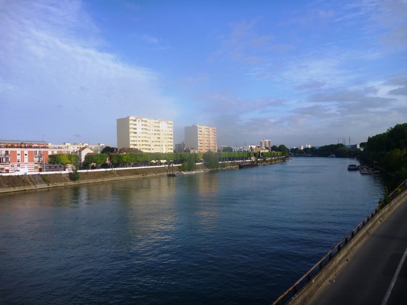 La Seine à Paris vue du pont de l'ile saint denis