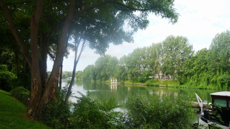 La Seine à Ruel Malmaison vue depuis la piste dite cyclable