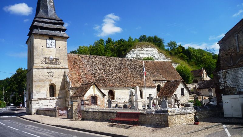 Eglise et cimetière de ..