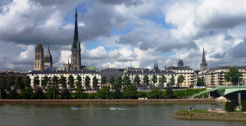 Rouen : Abbatiale et cathédrale en 2013