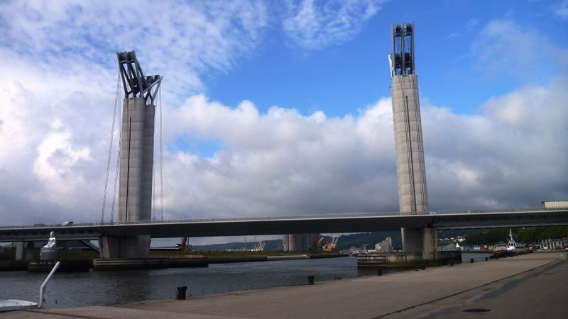 Le Pont Flaubert à Rouen en 2013