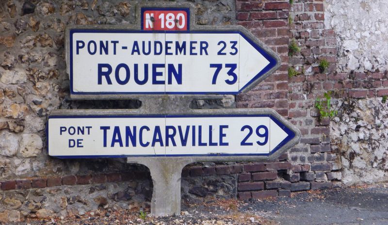 Ancienne pancarte : RN 180