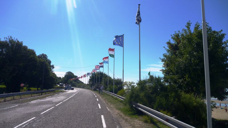 Sur la route de Honfleur vers Deauville