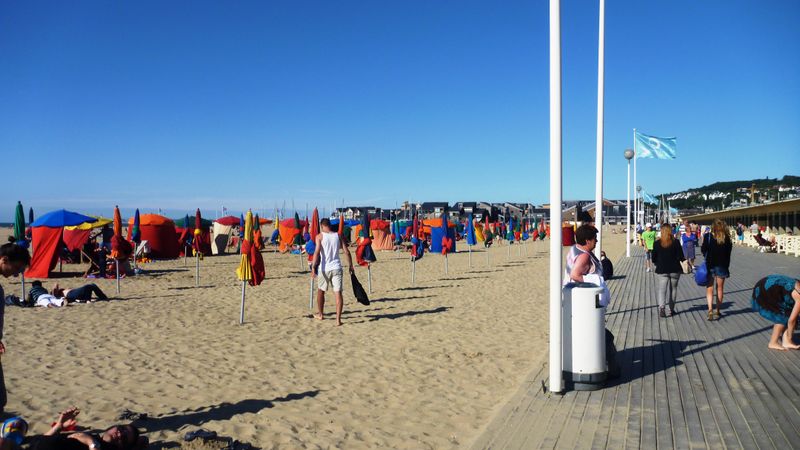 La plage de Deauville en 2013