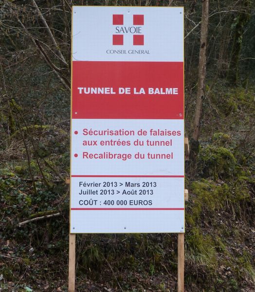Travaux tunnel de la Balme 2013