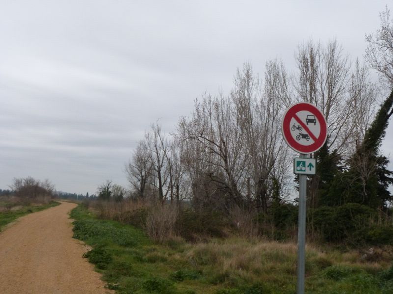 La piste cyclable ou voie verte de Arles à mas Thibert vu par le claudio Biclou en 2013