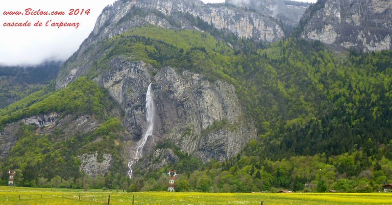 Cascade de l'arpenaz mai 2014