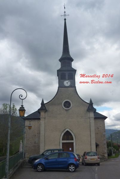 Clocher de Marcellaz en bas chablais faucigny