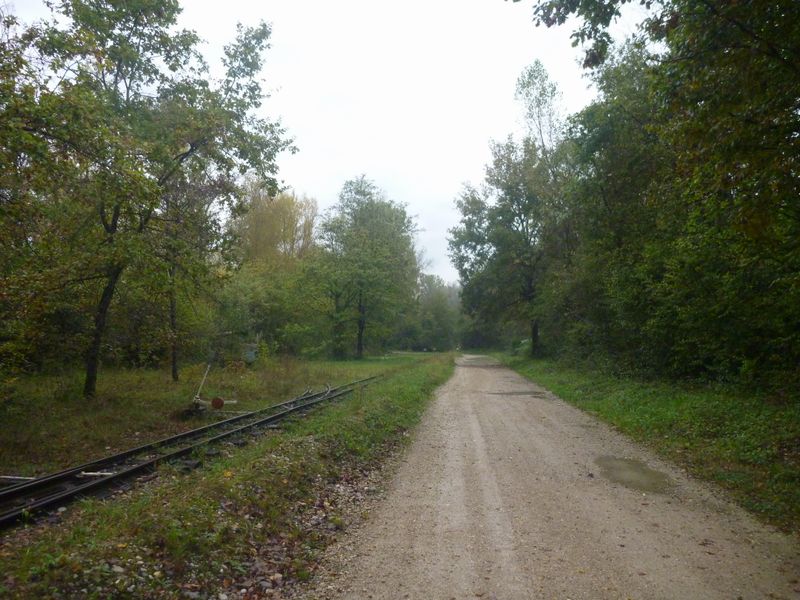 ViaRhôna : Le long de l'ancienne voie ferrée de Montalieu Vercieu en 2014