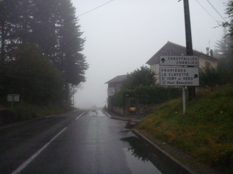 Col des Echarmeaux sous la pluie en 2014