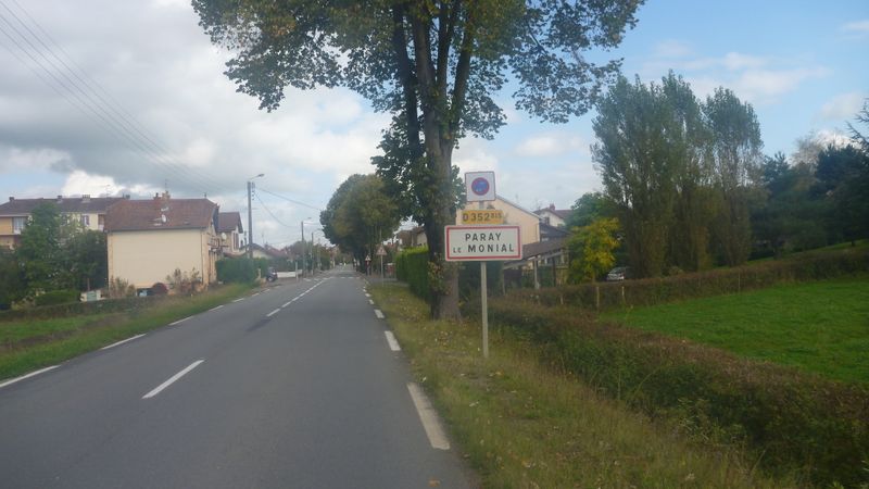 Arrivée à Paray le Monial à Bicyclette, en 2014