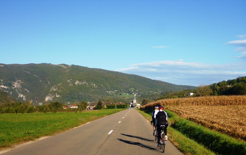 Callypiges cyclistes en goguette dans le val de Fier en 2014