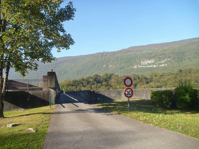 Barrage de Chautagne en oct 2014