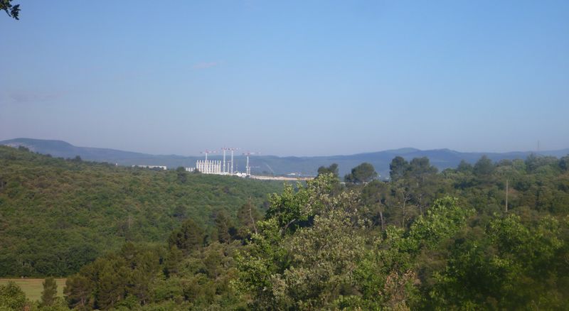 Cadarache, Vue de Vernon sur le Verdon en 2015