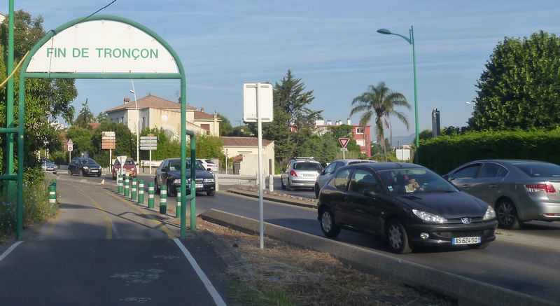 Piste cyclable Toulon Hyères en 2015