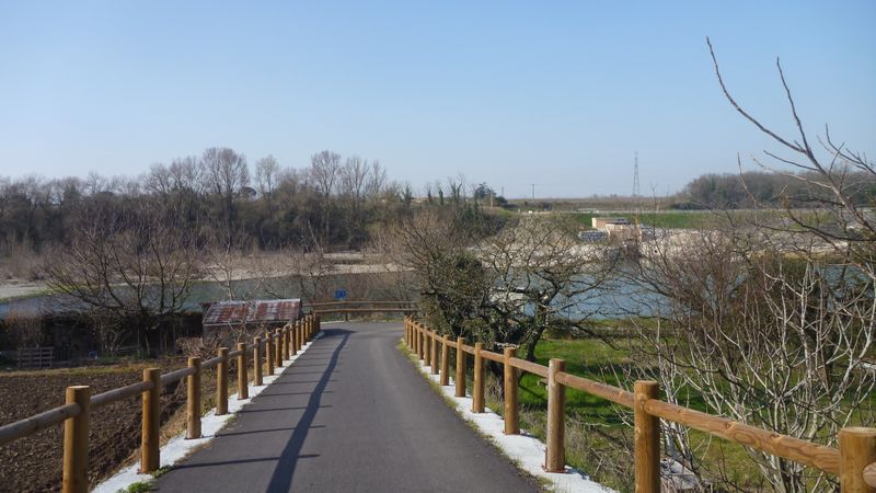 Via pre alpina plonge en bord de l'isére à châteauneuf