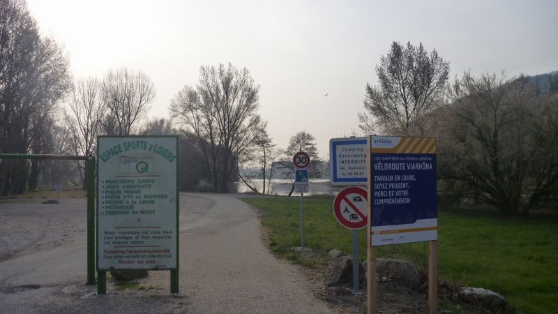 La vélo route Viarhôna à Tournon en 2014