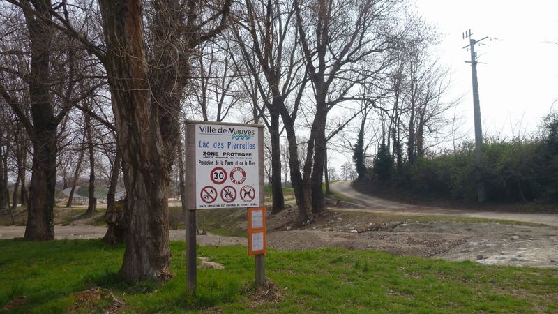 Sortie sud de mauves : travaux viarhona en 2014