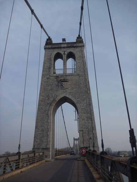 Le pont sur le rhône à La Voulte en 2014