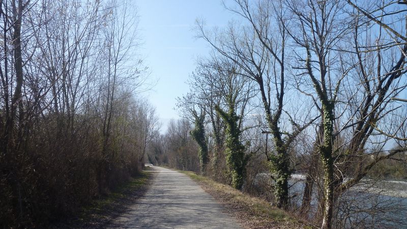 Le chemin de Halage de Montmélian à Pontcharra en 2014