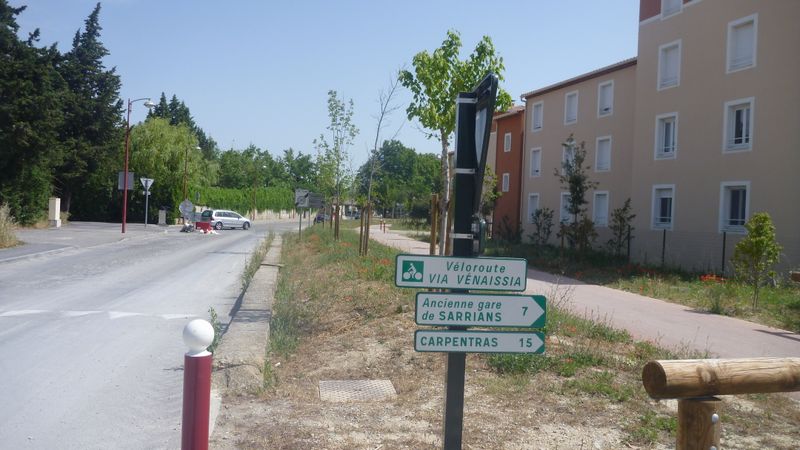 Via Vénaissia du côté de Sarrians en 2014