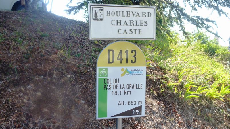 Claudio en route vers le pas de la Graille et montagne de Lure en 2014