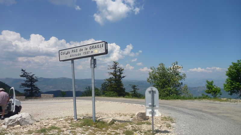 Claudio au col du pas de la Graille en 2014