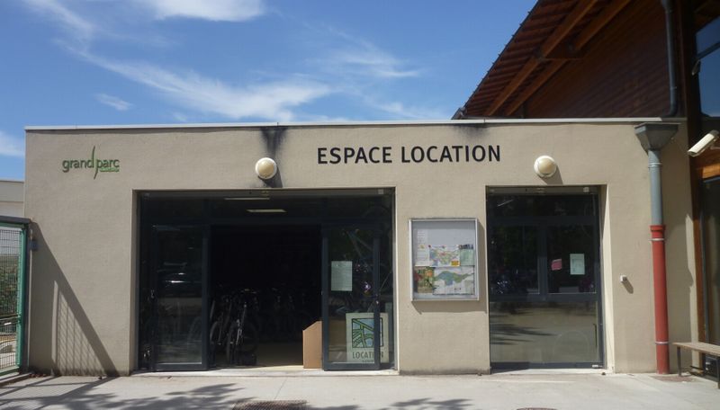 Espace location VTT au Grand Parc de Lyon en 2014