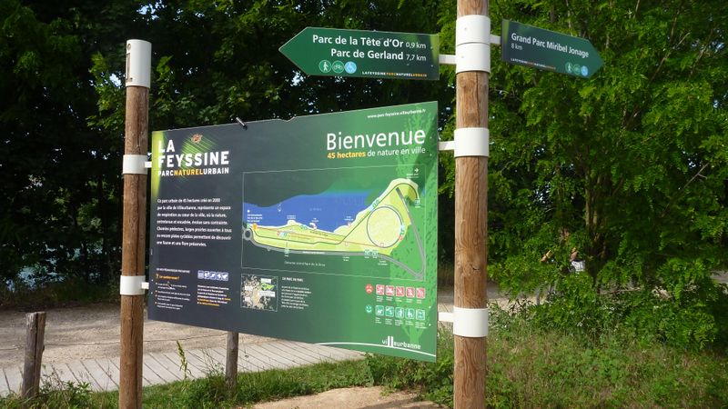 Balisage parc de la Feyssine 2014 : Viarhôna oubliée