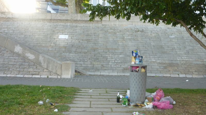Berges du rhône après la fête