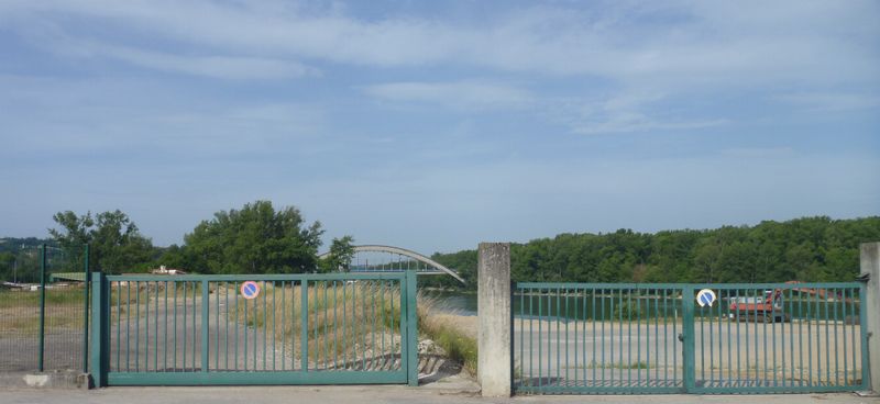 Flévieu : Accès halage canal de fuite du rhône 2014