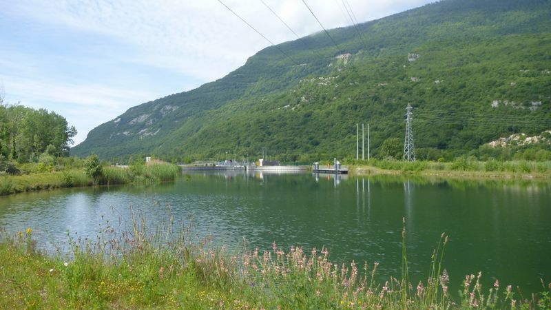 Barrage de Chautagne en 2014