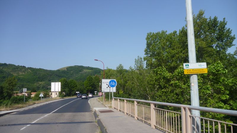 Viarhôna arrivée à Sarras depuis Saint Vallier