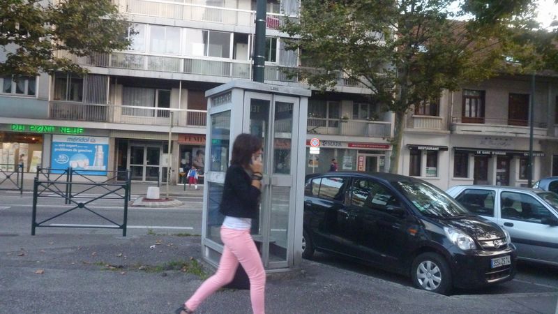 Panthère rose au téléphone