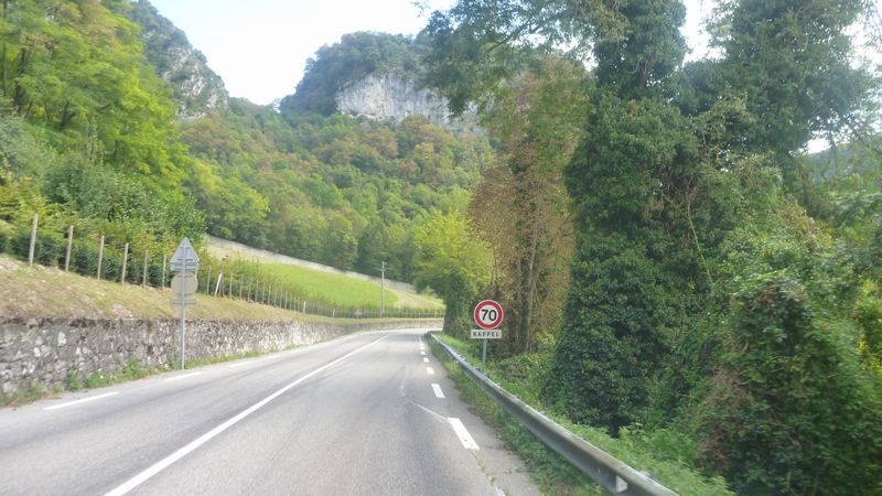 D 1504 entre Virignin et la Balme en 2014