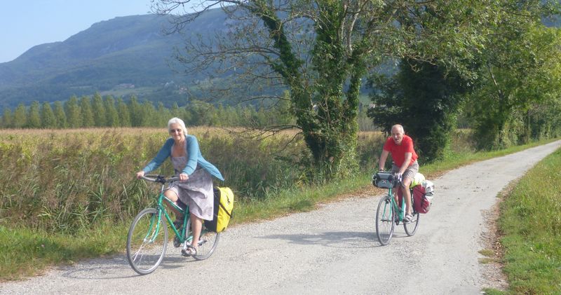 cyclos écossais en goguette sur viarhôna 2014