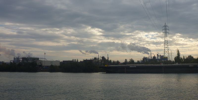 Vent du Sud au niveau de saint clair du Rhône