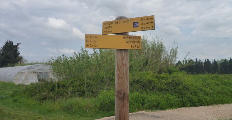 Balisage 2015 : Repère de la Voie verte de Comps - MontFrin - Beaucaire, ViaRhôna ?