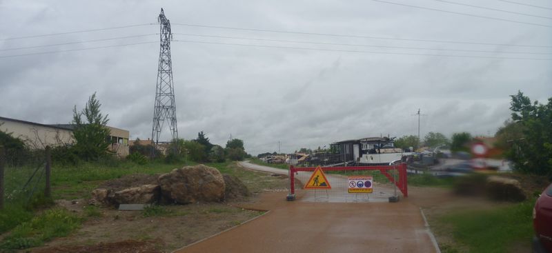 ViaRhôna en cours en mai 2015 après Aigues Mortes