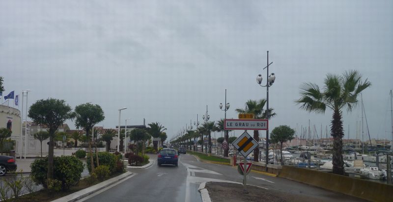 Arrivée au Grau du Roi, à bicyclette sur ViaRhôna, en 2015