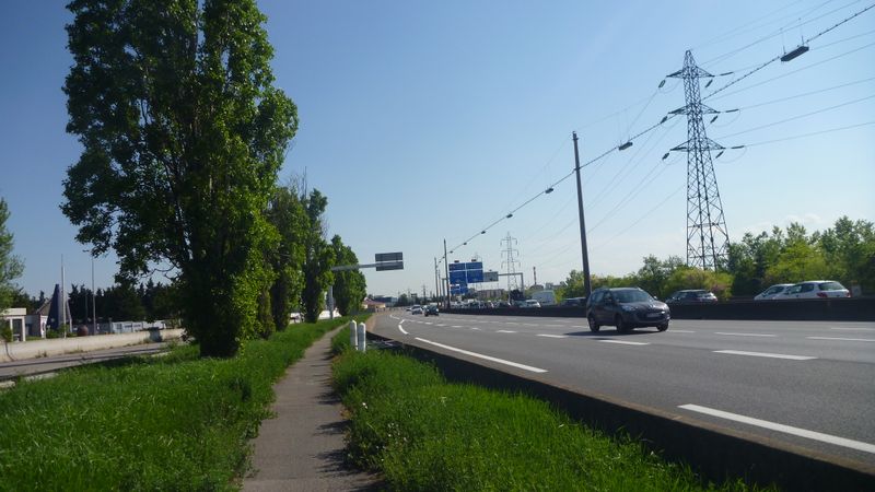 piste cyclable Lyon saint Fons A7