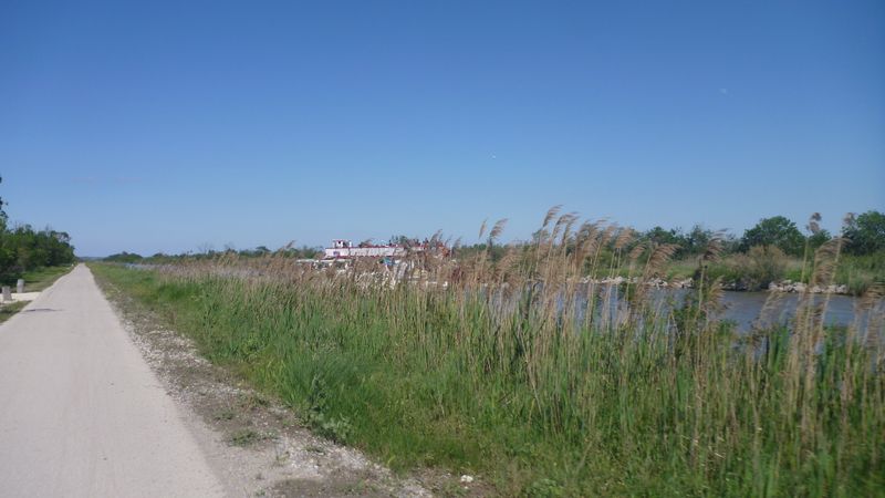 Retour vers Gallician en avril 2015 , le long du canal du Rhône à Sète, voie verte ViaRhôna