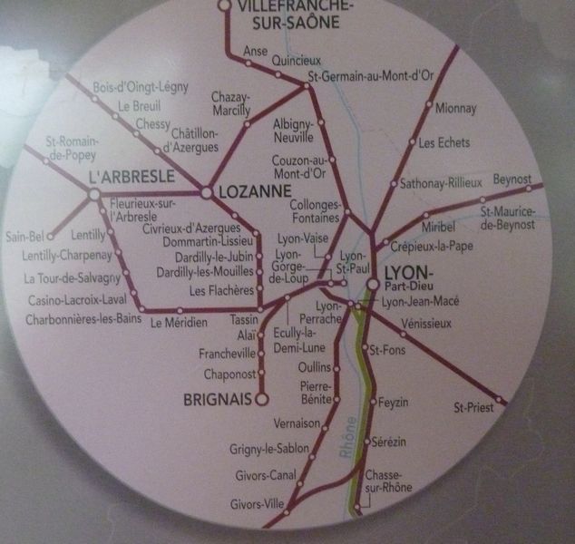 Carte des voies de chemins de fers et trains SncF 2015 : pour servir, éventuelement