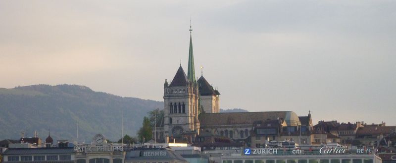 La Cathédrale Saint Pierre de Genève, vue en 2015