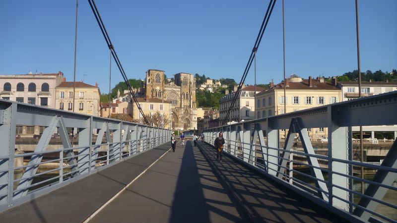 Passerelle piétonne et cycles de Vienne en 2015