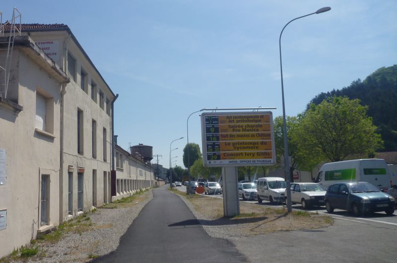 Piste cyclable ViaRhôna à Tournon 2015
