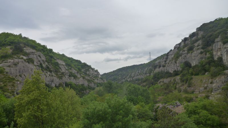 Vallée de .. Monts d'Ardèche, vue de la voie verte de La Payre en 2015