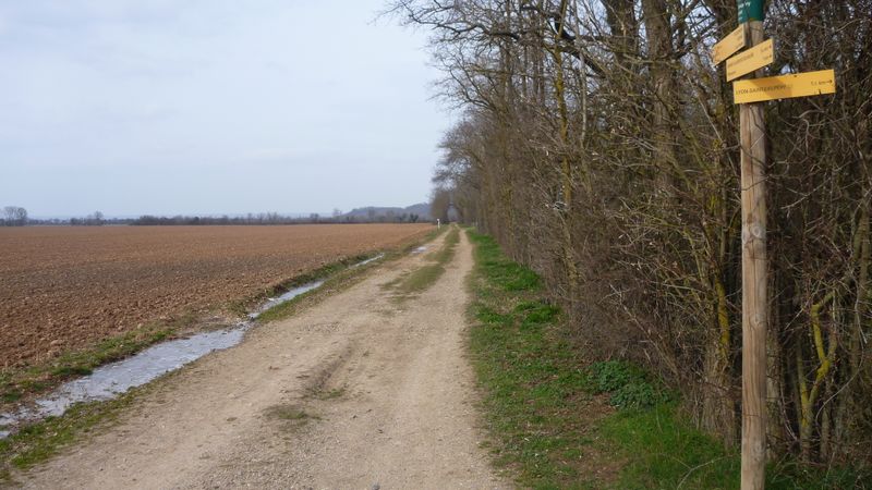 Et puis nous tentons les chemins piétonniers : Balisés