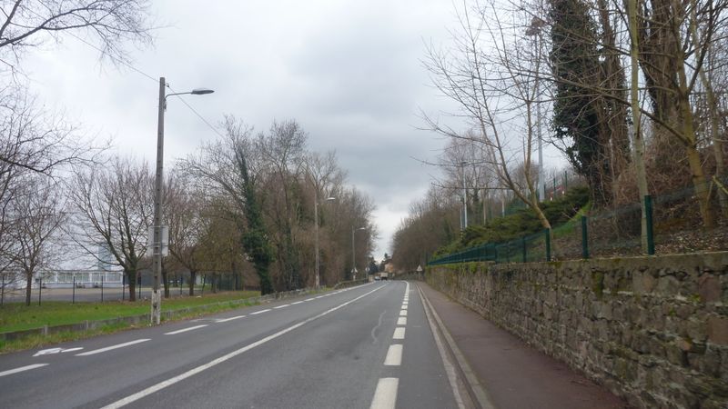 Bandes dites cyclables sur la D 315